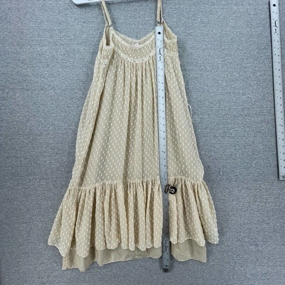 Rebecca Taylor Silk Cream Sleeveless Sheer Layered Cottage Core Dress Womens 4 - Picture 9 of 12
